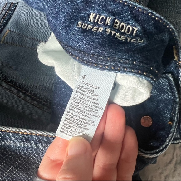 American Eagle Kick Boot Super Stretch Jeans Low Rise Y2K - Picture 6 of 10